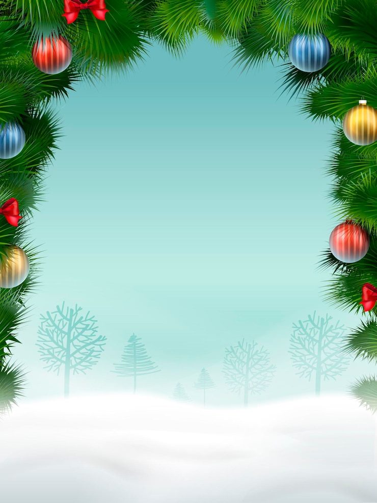 वेक्टर christmas background in great atmosphere with ornaments
