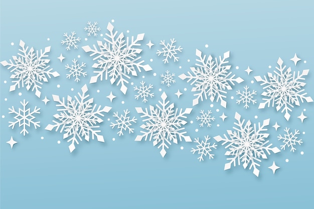 Vector christmas background in paper style