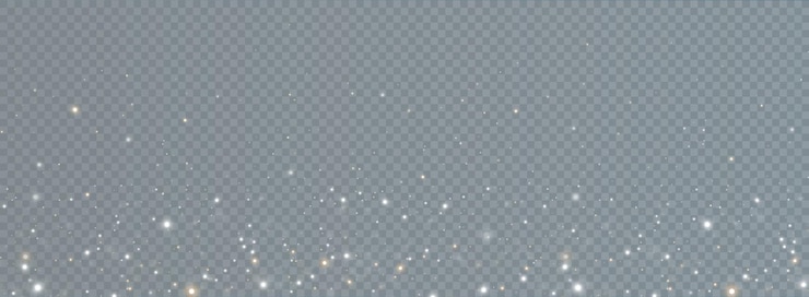 Vector christmas background. powder dust light png. magic shining gold and white dust.