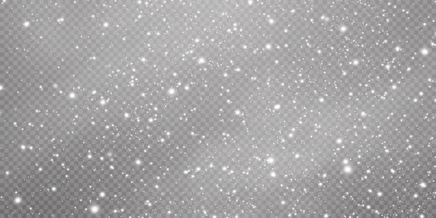 Christmas background. Powder PNG. Magic bokeh shines with white dust.