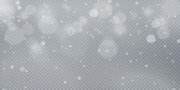 Vector christmas background powder png magic shining white dust fine shiny dust particles fal
