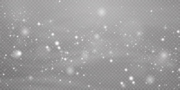 Christmas background. powder png. magic shining white dust. fine, shiny dust particles fall off slig