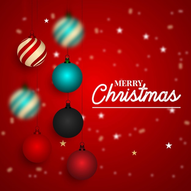 Christmas background red color creative design