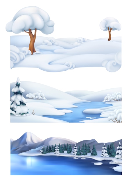 Vector christmas background. winter landscape.