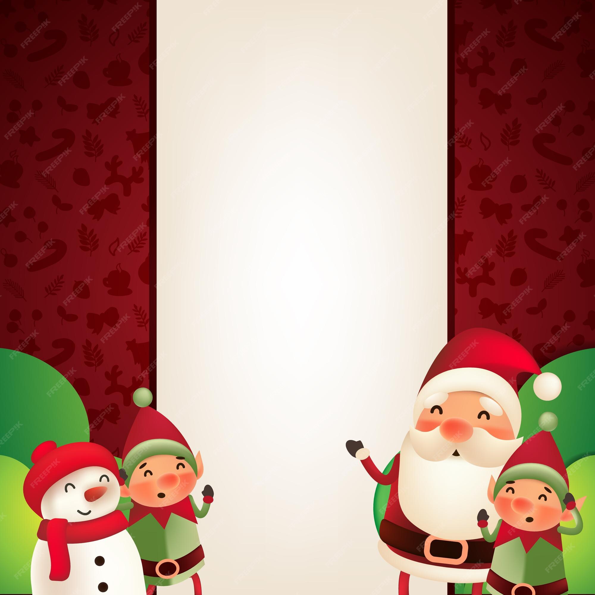 Premium Vector | Christmas background with copy space template