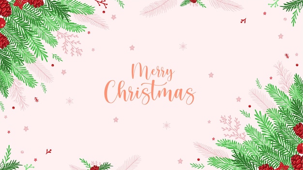 christmas background with decorations