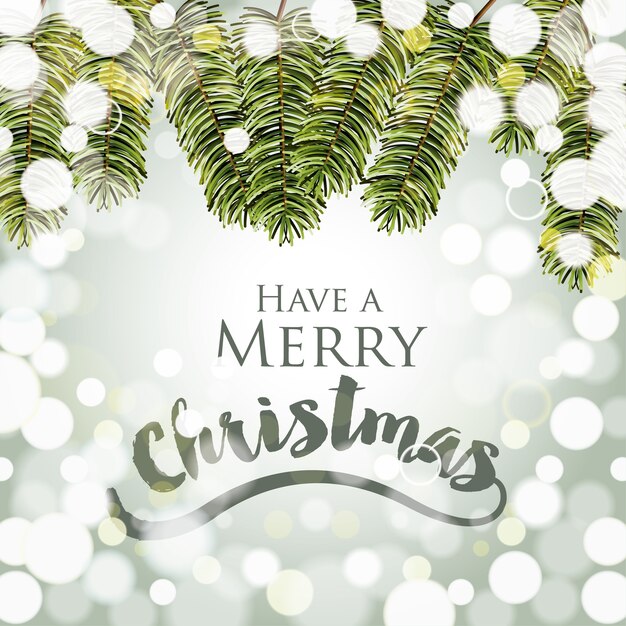 Christmas background with garland design