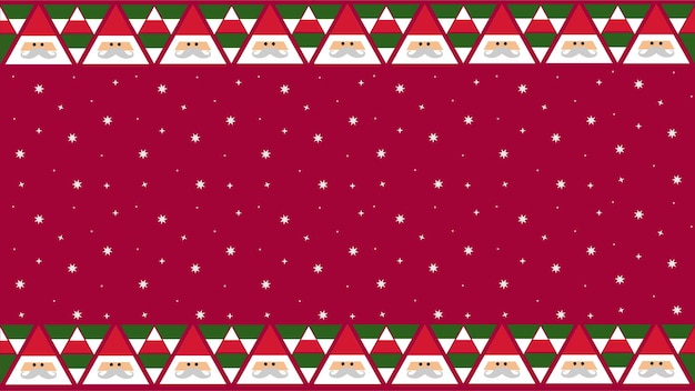 Christmas background with ornament of santa and stars