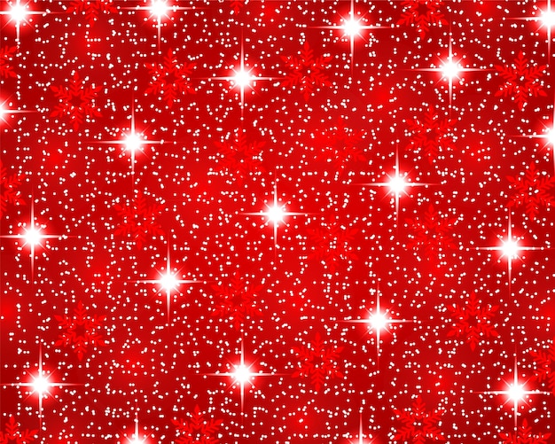 Vector christmas background with shiny christmas tree