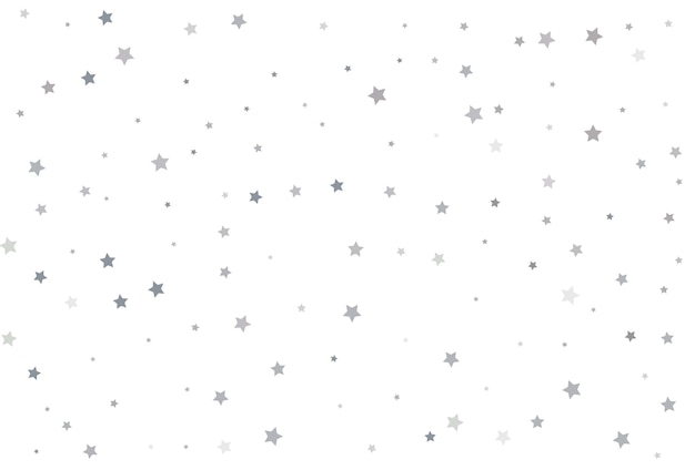 Christmas background with silver stars Silver star Celebration Confetti