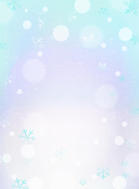 Vector christmas background with snowflakes and bokeh lights vector illustration