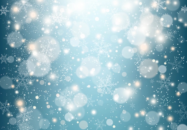 christmas background with snowflakes. illustration.