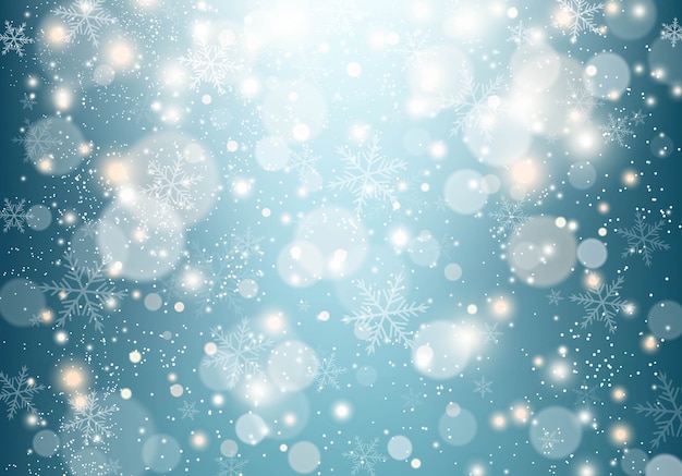 Christmas background with snowflakes. Illustration.