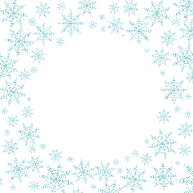 Christmas background with snowflakes