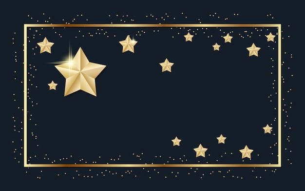 Vector christmas background with stars