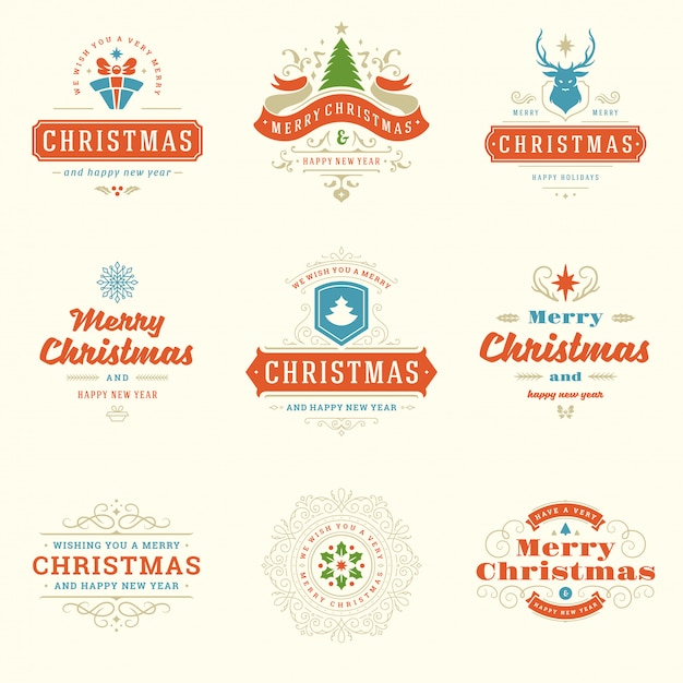 Christmas badges