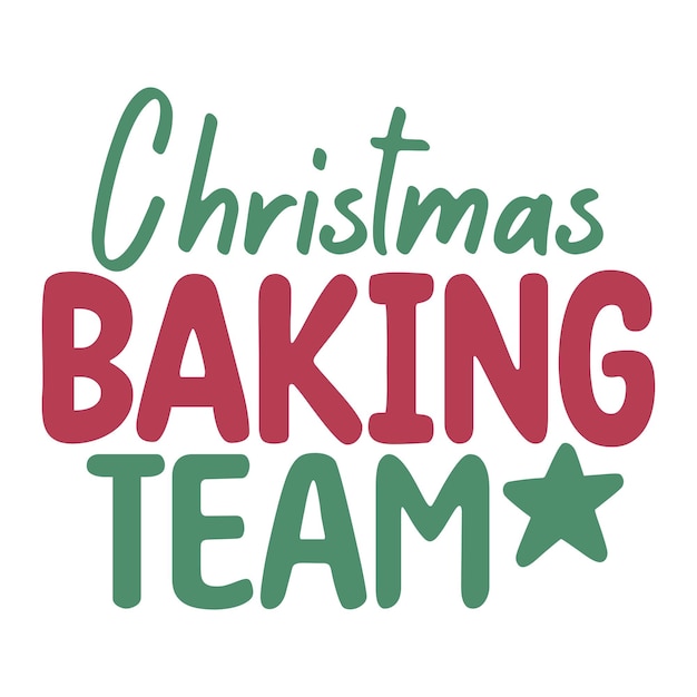 Рождественская команда пекарей
