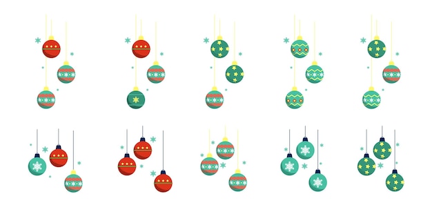 Vector christmas ball decoration