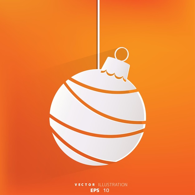 Christmas ball icon