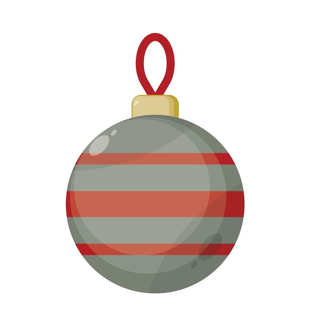 Christmas ball vector icon