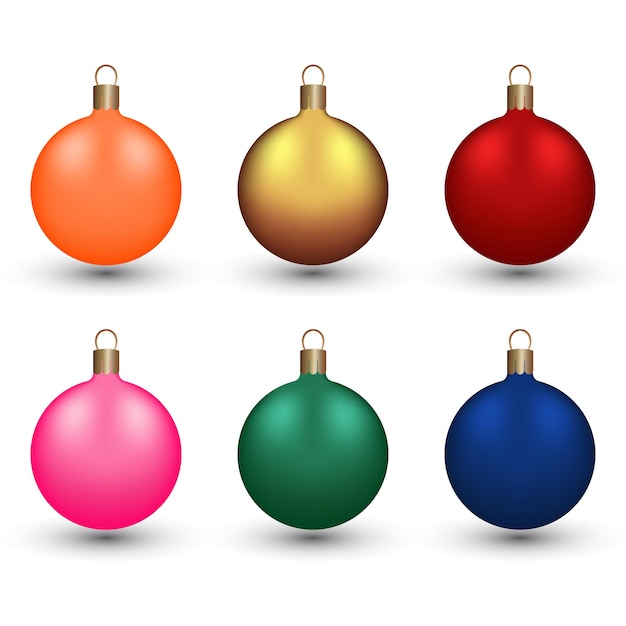 Christmas balls Christmas vector decorations vector