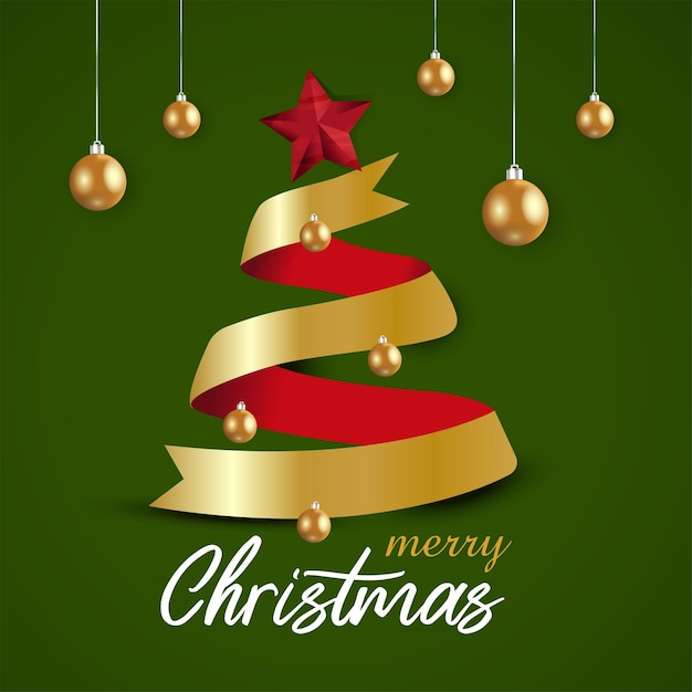 Banner di natale sfondo natale design di ghirlanda di luci scintillanti con scatola regalo realistica blac