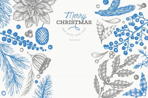 Christmas banner template.