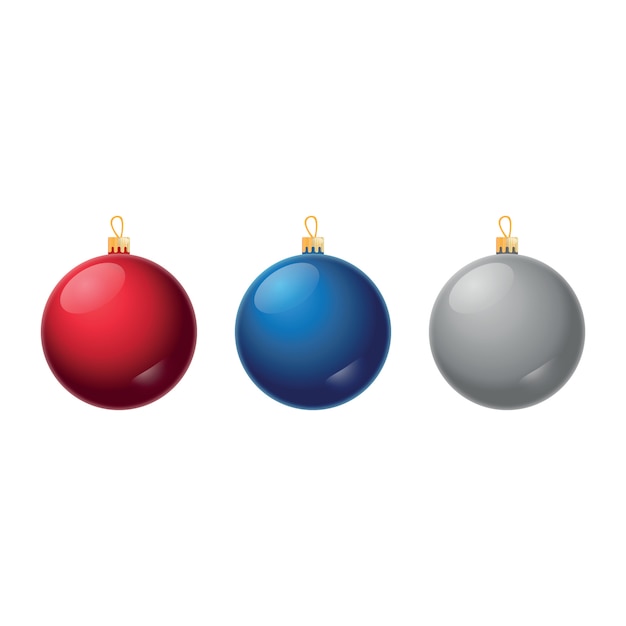 Vector christmas baubles