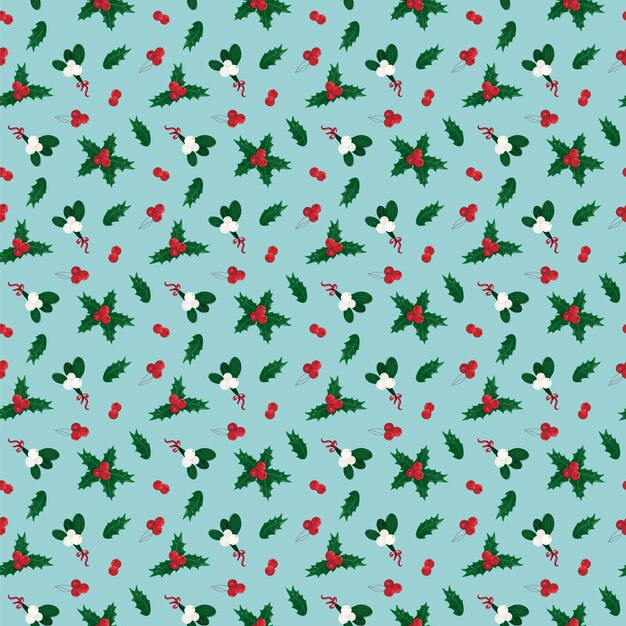 Vector christmas beautiful holiday vector seamless pattern with beautiful design