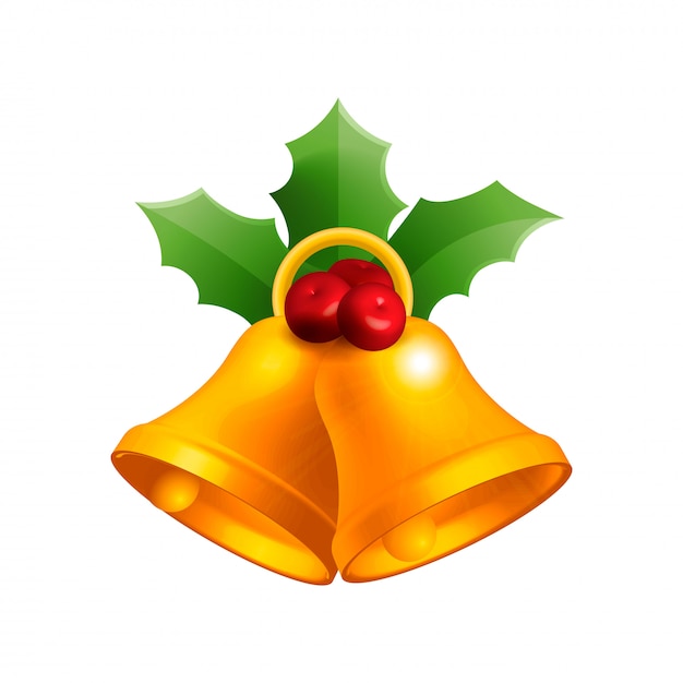 Christmas bell vector illustration