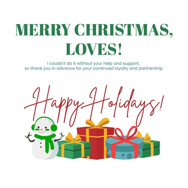 Vector christmas blog banner