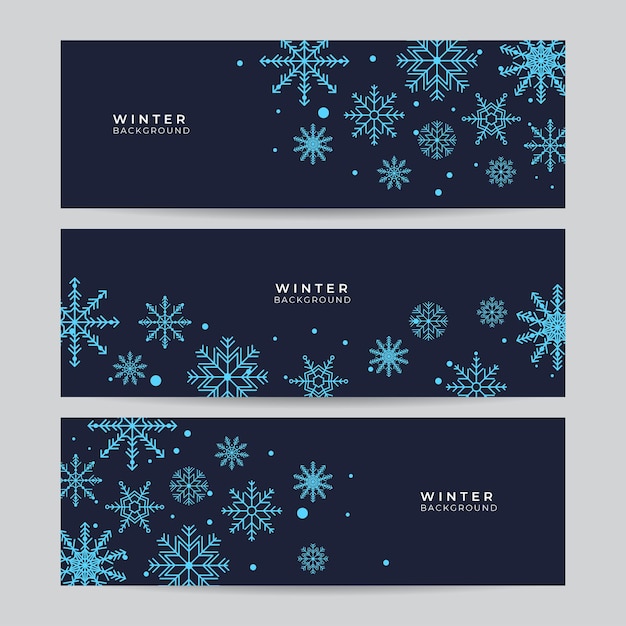 Christmas blue background with snow. christmas card with snowflake border vector illustration.