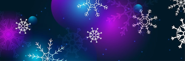 Christmas blue background with snow and snowflake