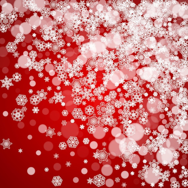 christmas border with white snowflakes
