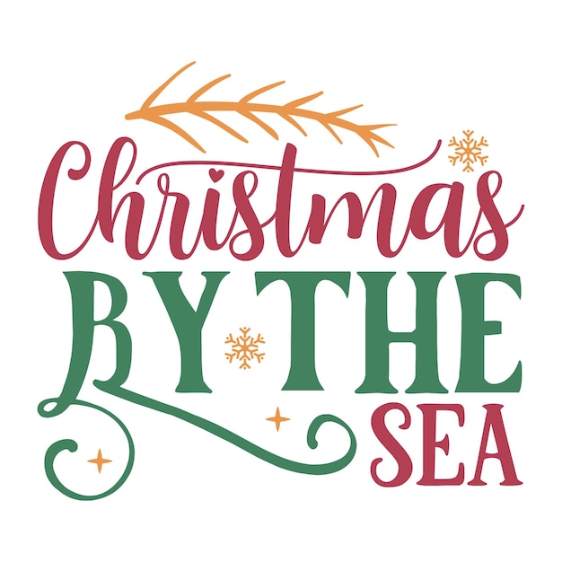 Christmas by the sea SVG