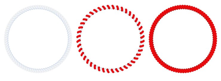 Vector christmas candy cane frame striped ribbon circle sticker
