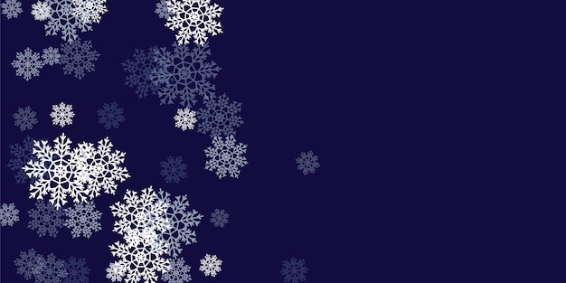 Christmas card on blue background Vector illustration