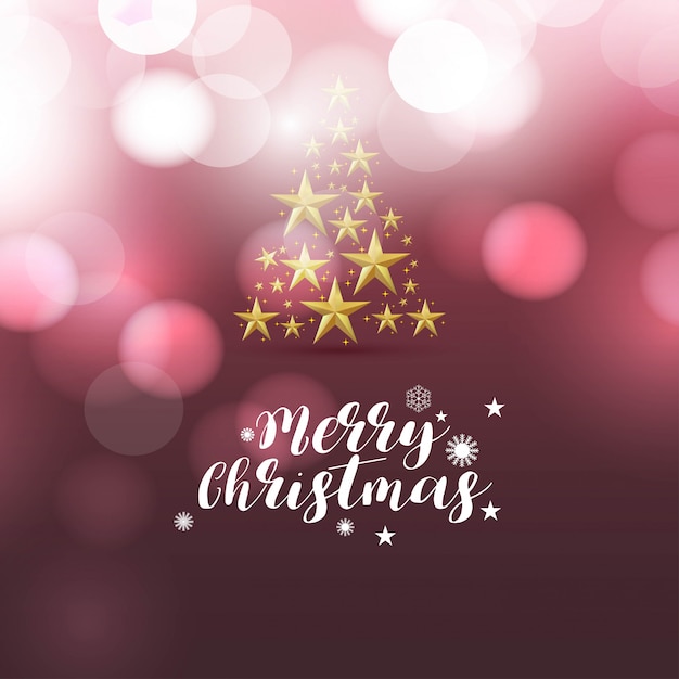 Vector christmas card design with elegant design and creative background