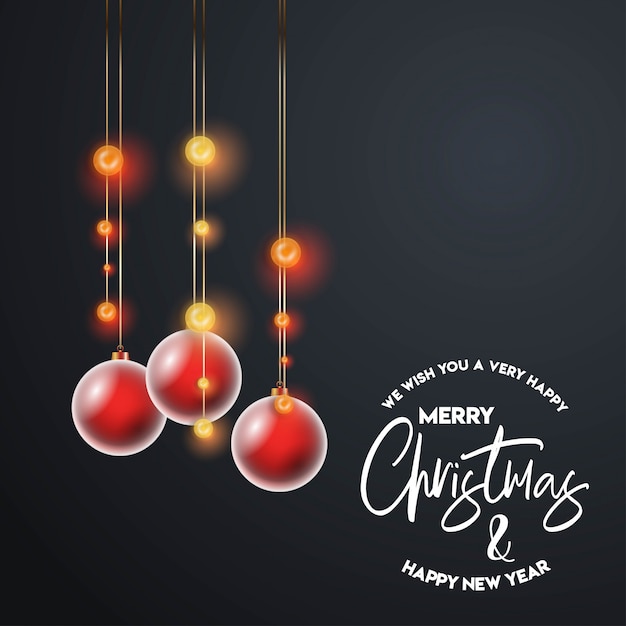 Christmas card design with elegant design