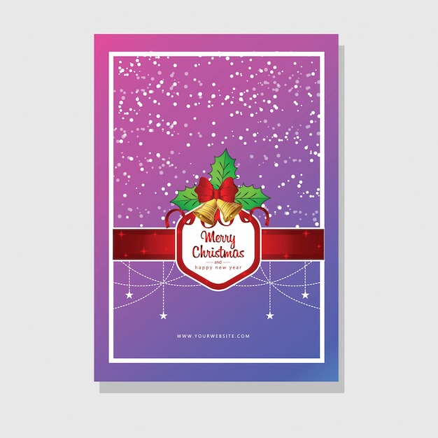 Vector christmas card design