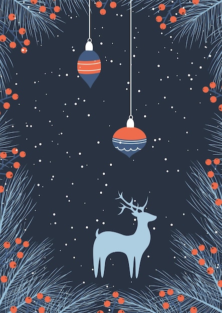 Vector christmas card design