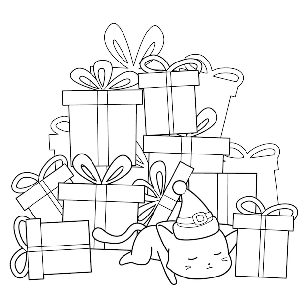 Christmas cartoon character coloring page 28