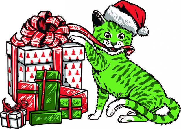 Christmas cat