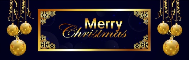 Christmas celebration banner or header