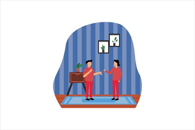 christmas celebration flat design illustration