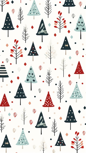 Christmas character and pattern