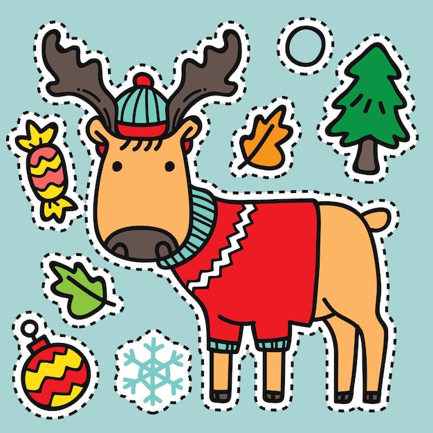 Vector christmas character