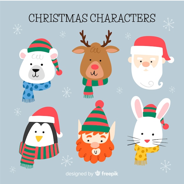 Christmas characters collection