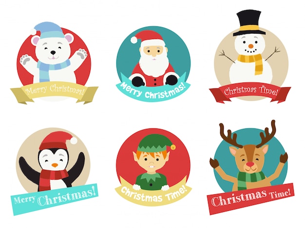 Vector christmas characters