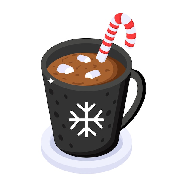 Vector christmas coffee